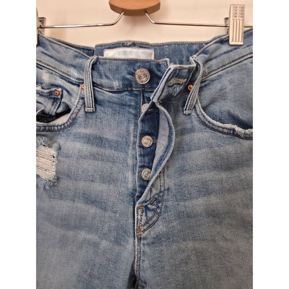 Mother Superior TOMCAT THE CONFESSION High-Rise Destroyed Cropped Jeans Sz 25 - Picture 5 of 16